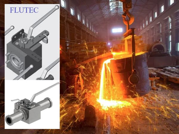 ball valve for steel mill,furnace,SAE flange type,locking arrangement,bypass ball valve,