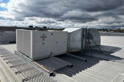 Commercial package unit system repair in the hills district.
