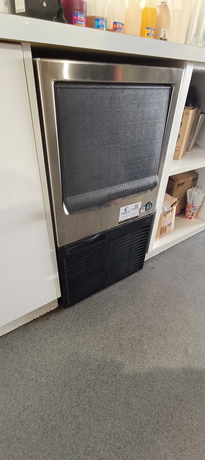 Temperature Tech technician executing refrigeration repairs on a commercial ice machine in Parramatt