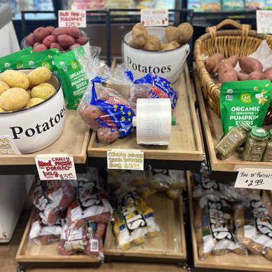 Photo of produce section at F&D Meats in Virginia MN.