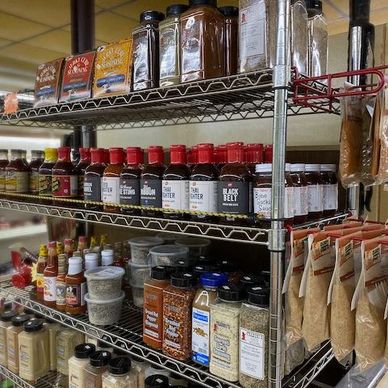 Specialty seasonings available from F & D Meats in Virginia MN.