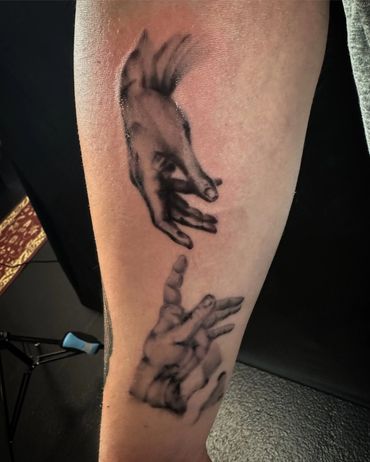 hands of God tattoo