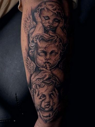 Hear no evil see no evil tattoo