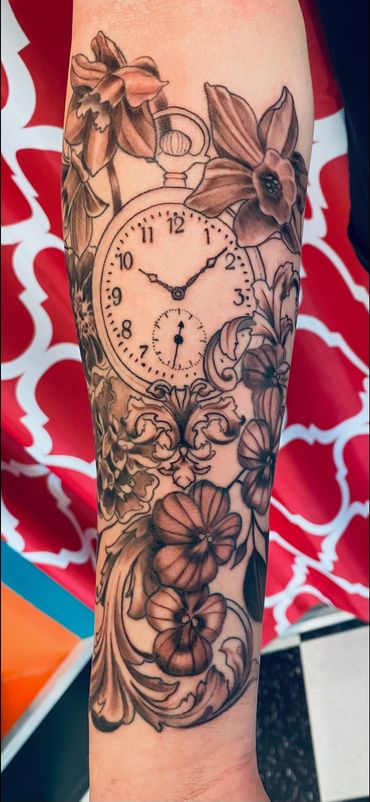 Clock tattoo