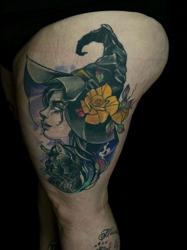 Mayhem Witch Tattoo