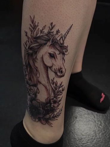 Unicorn tattoo