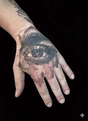 Hand tattoo