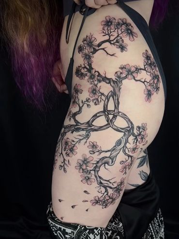 thigh tattoo