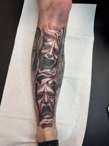 leg tattoo