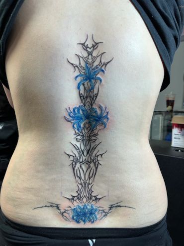 spine tattoo
