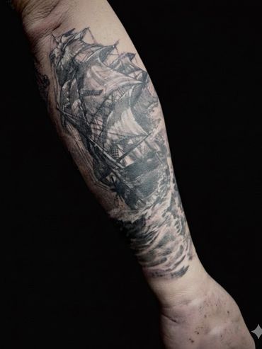 ship tattoo