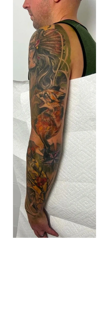 Neotraditional sleeve