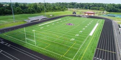 Aerial overviews of sports practices and facilities 