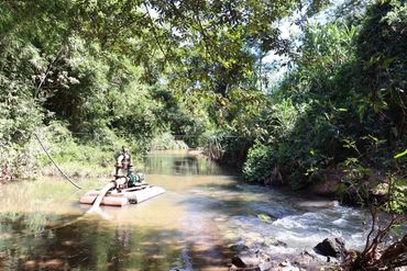 Captação de água de uma nascente em Nobres
