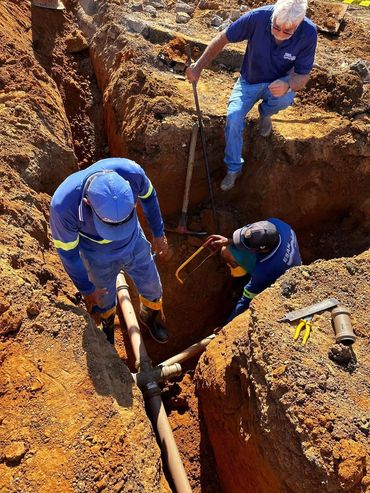 Esan realizando obras na cidade de Nobres