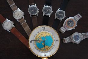 For sale vintage Glycine Airman Breitling  Doxa dead beat seconds watches