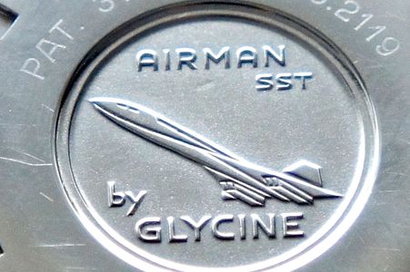 Vintage Glycine Airman Pilots watch SST Boeing 2707 Supersonic