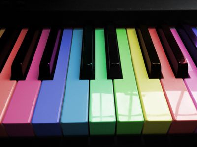 colourful keyboard