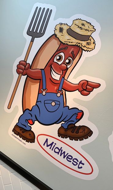 Honey mustard & corn salsa.