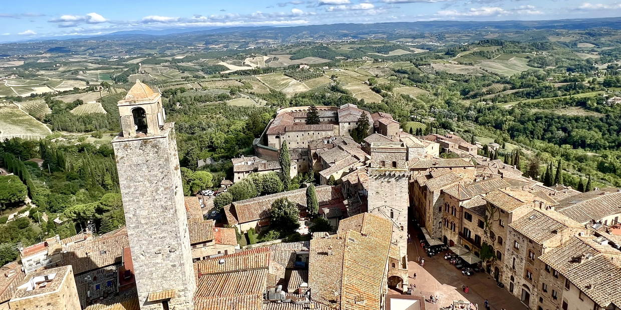 View of San Gimignano from its highest tower