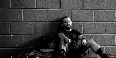 One of the CommandoFit Bristol members recoving from class.