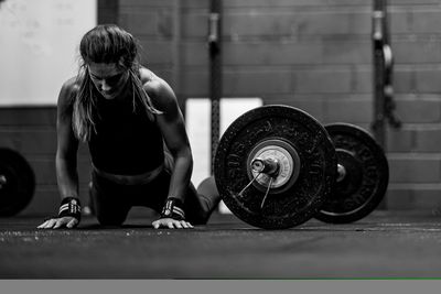 One of our CommandoFit Bristol members taking a strength and conditioning class.
