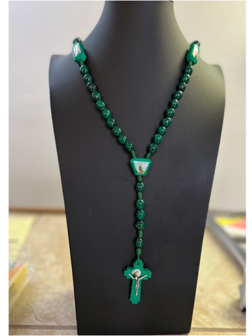 Green Plastic Prayer Beads