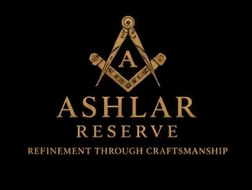 Ashlar Reserve logo with Masonic symbol and tagline.