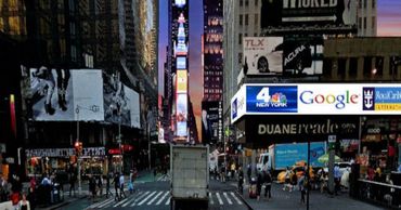 Billboards on Broadway in New York City