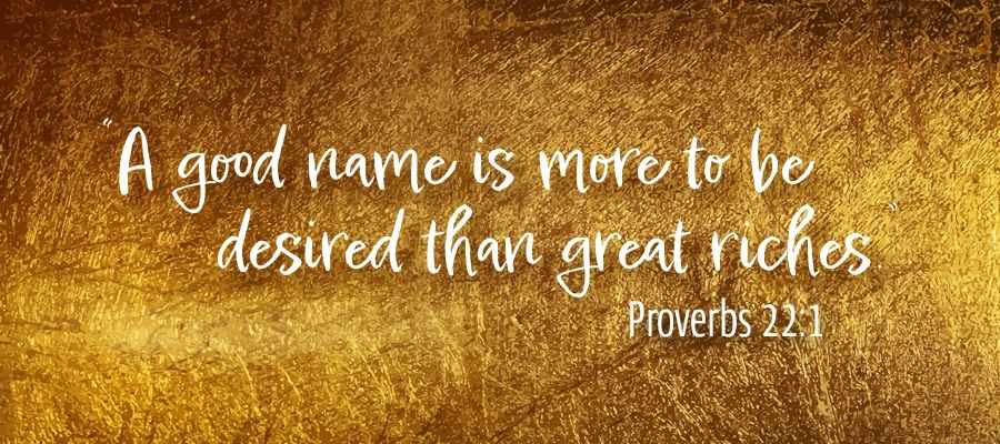 Proverbs 22:1 quote cover photo 
