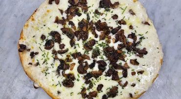truffle, mushroom, pizza