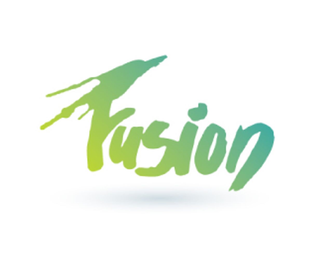 Stylized version of the  word fusion