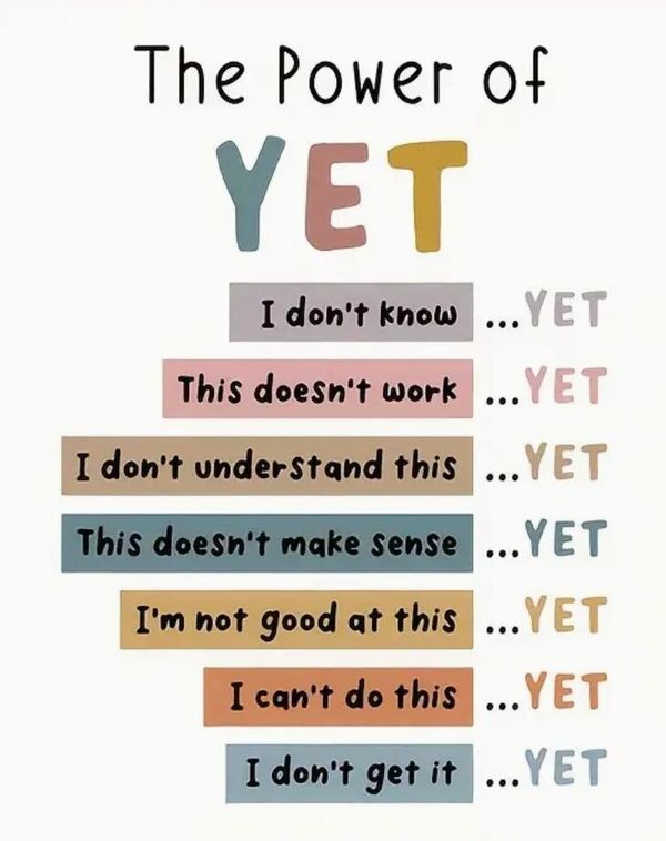 The power of yet