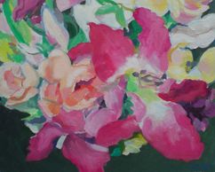 DETAIL Triptych: 'Silk Flowers'