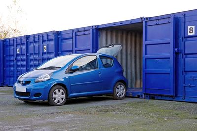Drive up self storage container