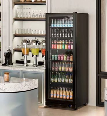 BEVERAGE DISPLAY CHILLER BLACK COLOR