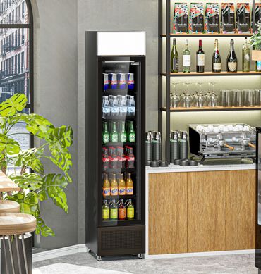 SLIM LINE BEVERAGE CHILLER FOR SMALL CAFE, BAR, CINEMA, AND CONVENIENCE STORE
