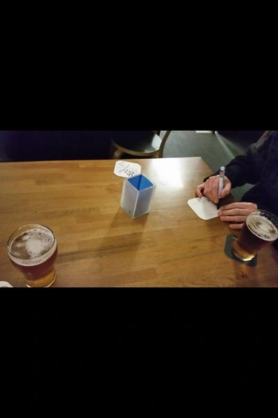 Declarations of war are written on coasters and frisbee'd across the room