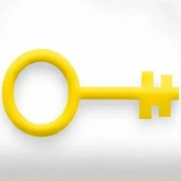The ascadesigns.com logo, a yellow key inside of a white cloud sitting atop a purple base with a yellow inside.