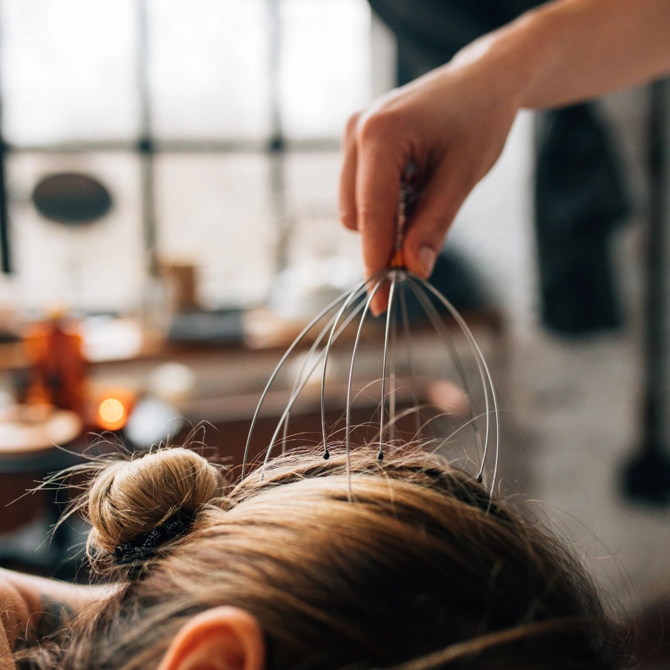 ASMR tingle head massage on Still. An Energy Practice client.