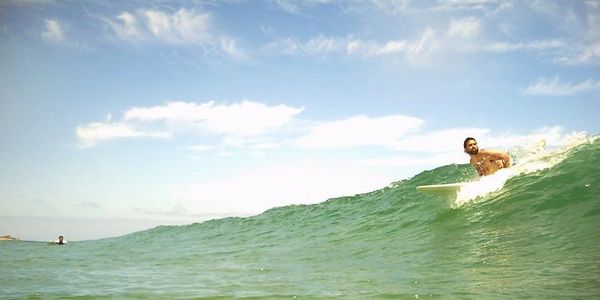 Bryan Brough surfing in Western Australia
