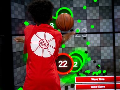 passing / dribbling wall. Gamified basketball. basketball birthday parties! basketball arcade.
