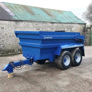 Sandblasted and resprayed Chieftain 14 Ton Dump Trailer