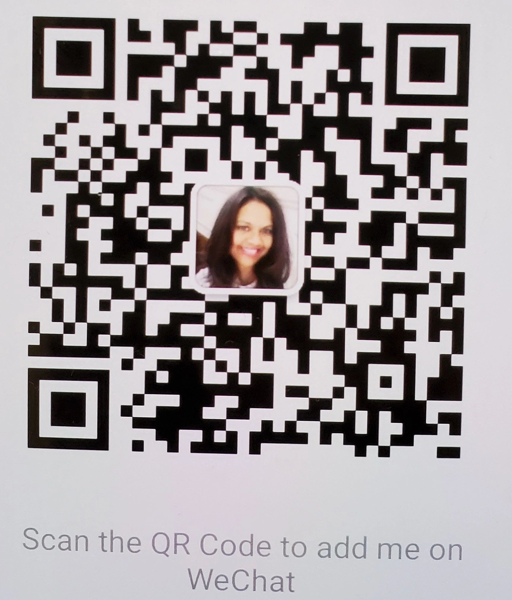 Scan the QR Code to add me on WeChat