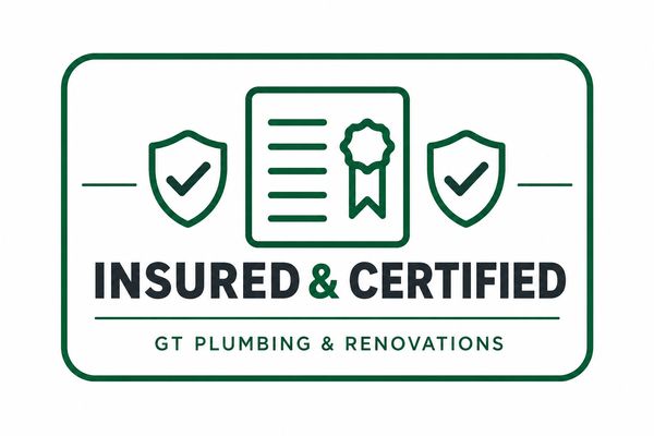 Alt Text: GT-licensed-insured-plumber-Sudbury-green-truck-plumbing.jpg