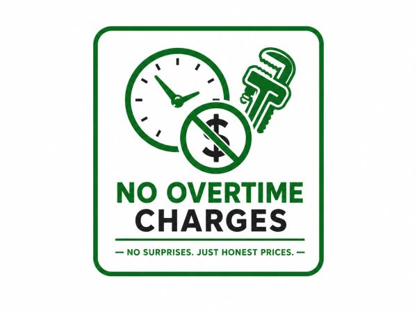Alt Text: No Overtime Charges from GT Plumbing & Renovations for 24/7 plumbing services in Sudbury.