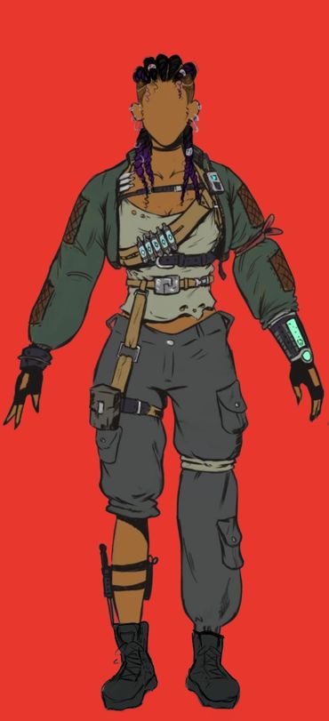Image of Yeulah in her tactical gear.