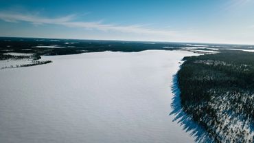 Frozen River, Lapland, Finland
