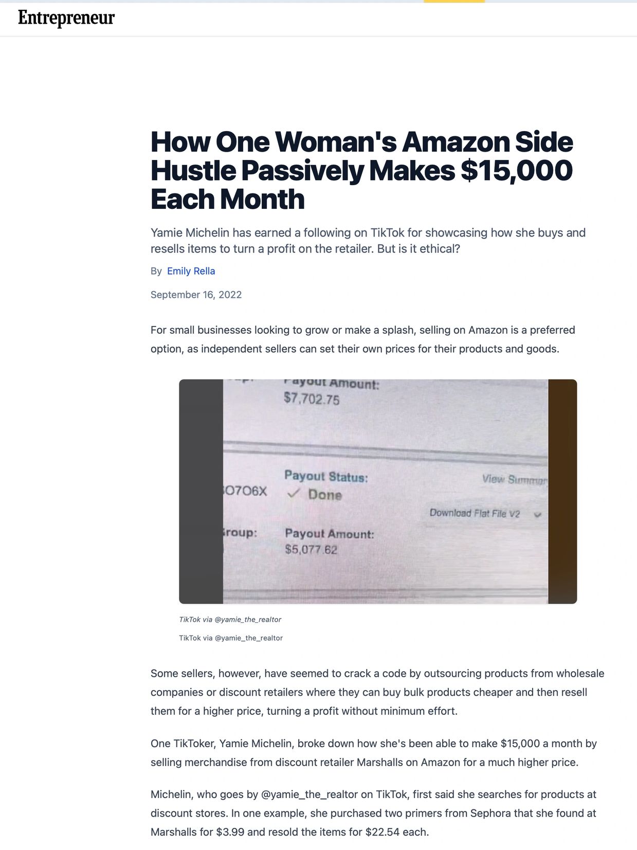 Yamie michelin introduced how to sell on amazon fba