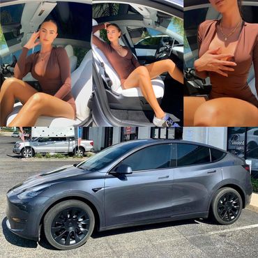 window tinting tesla model y s 3 ev elon musk electric vehicle car auto glass ceramic tint darksyde